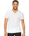 Hanes Mens Ultimate Stretch White V-Neck Undershirt 2X 3-Pack
