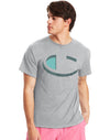 Champion Mens Classic Short-Sleeve Jersey Tee, L, Oxford Grey