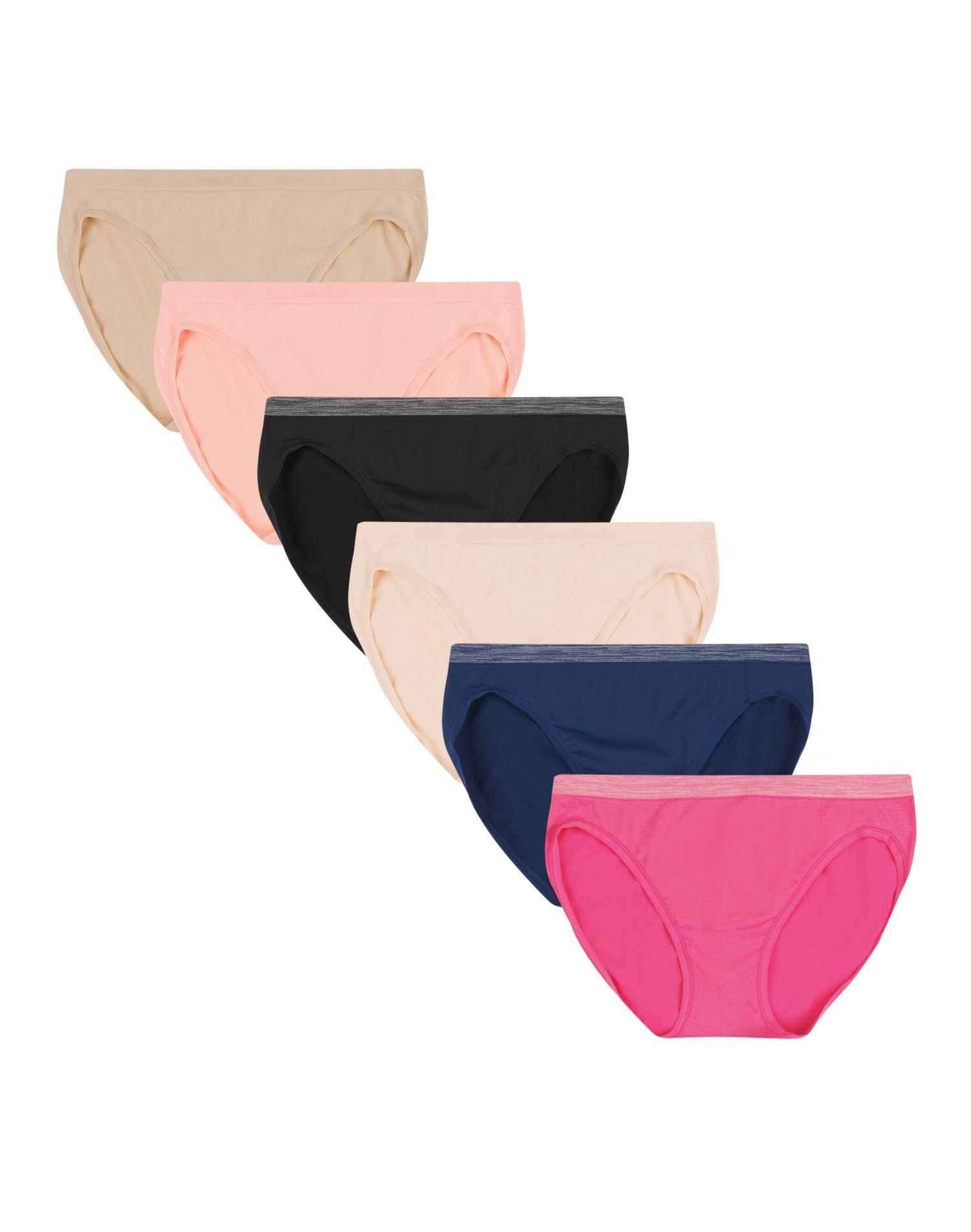 CF42P6 - Hanes Womens Comfort Flex Fit Microfiber Stretch Bikini 6-Pack