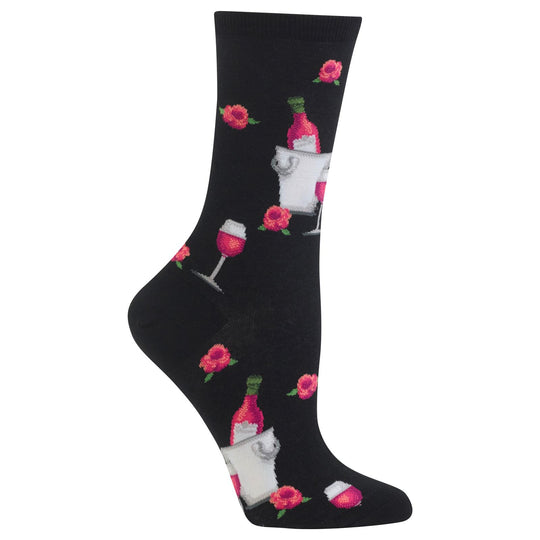 Hot Sox Womens Rose Wine Sock