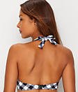 Freya Womens Totally Check Underwire Banded Halter Bikini Top
