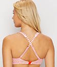 Freya Womens Totally Stripe Underwire High Apex Bikini Top