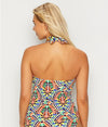 Freya Womens Culture Jam Underwire Padded Plunge Halter Tankini