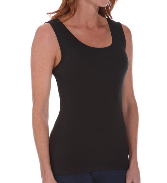 Fruit Of The Loom Ladies` Cotton Ribbed Tank - 2 Pack