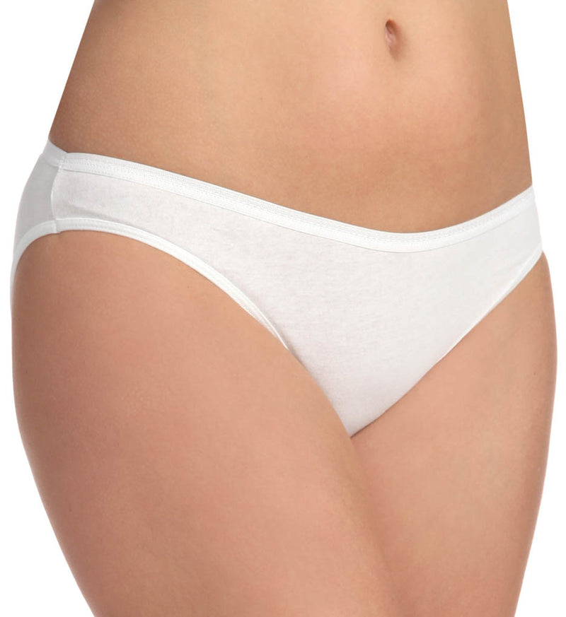 Fruit Of The Loom Women`s 3 Pack Cotton White Bikini Panty