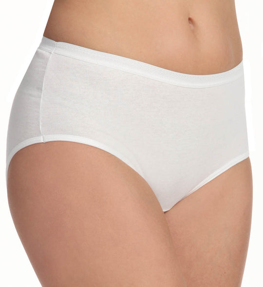 Fruit of the Loom Women`s 3 Pack Original Cotton White Brief Panties