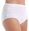 Fruit Of The Loom Fit for Me Women`s Plus Size Cotton White Brief Panties