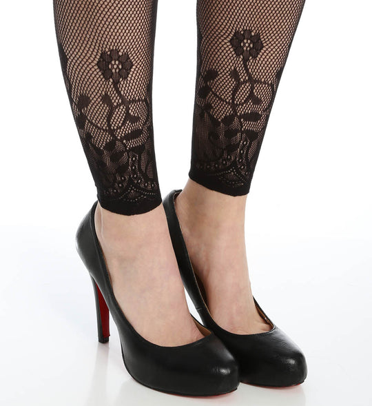 Hanes Women`s Novelty Border Footless Net Tight