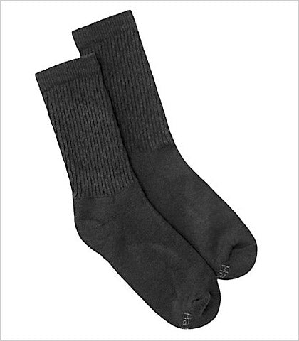 Hanes Women's Cushion Crew Socks - Larger Shoe Size 6 Pairs