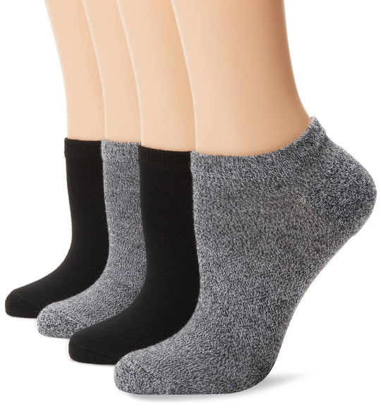 Hanes Women's 4 Pack Fit Comfort Collection No Show Sock