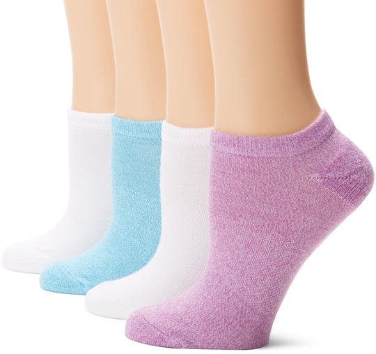Hanes Women's 4 Pack Fit Comfort Collection No Show Sock