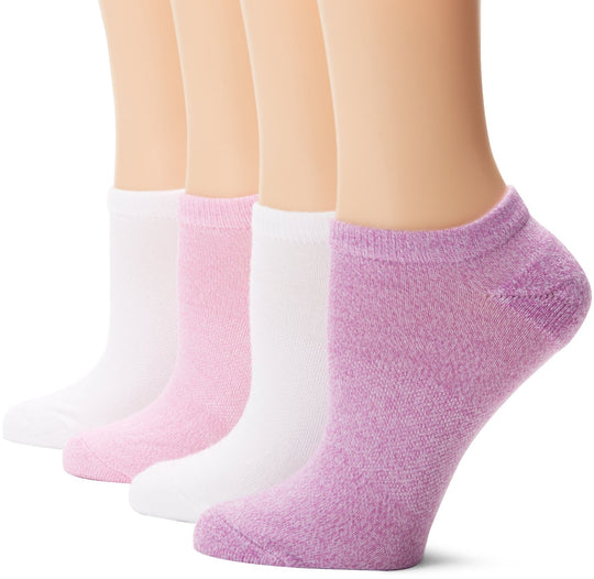 Hanes Women's 4 Pack Fit Comfort Collection No Show Sock