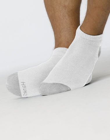 Hanes Men's Cushion Low-Cut Socks 3 Pairs