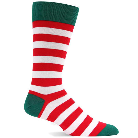 Hot Sox Mens Holiday Stripe Socks