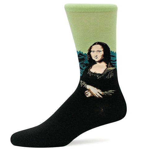 Hot Sox Mens Artist Series Mona Lisa Sock