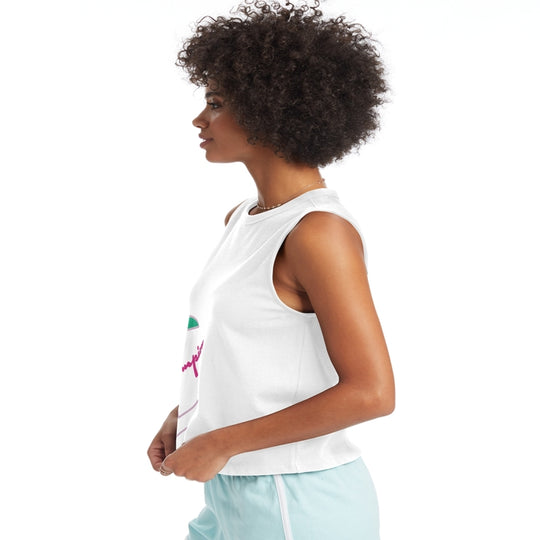 Champion Life Womens Boyfriend Muscle Tee, XS, White