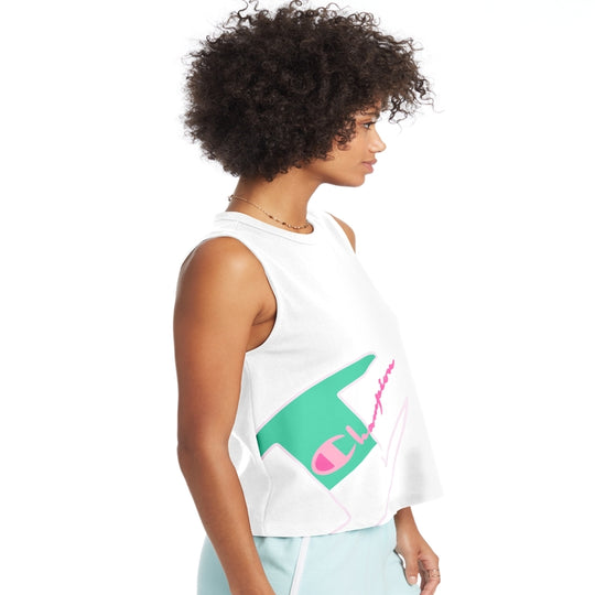 Champion Life Womens Boyfriend Muscle Tee, XS, White