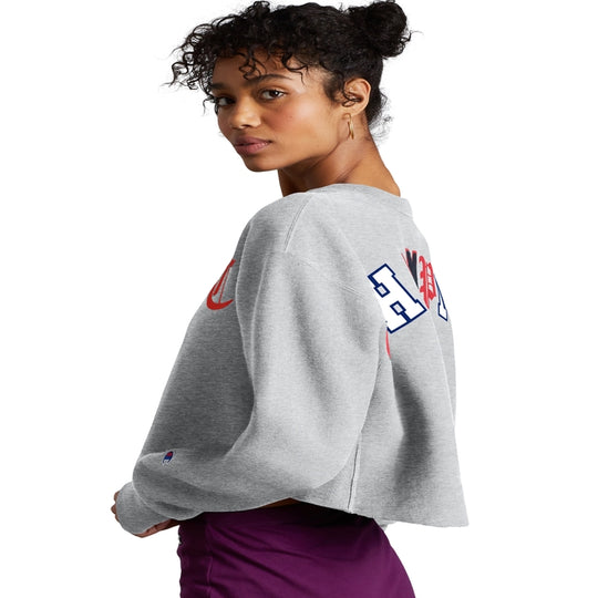 Champion Life Womens Reverse Weave Cropped Cut Off Crew-Mens Fit