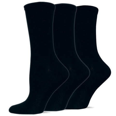 Hot Sox Womens Originals Solid 3 Pack Trouser Socks