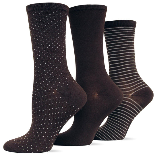 Hot Sox Womens Originals Polka Dot 3 Pack Trouser Socks