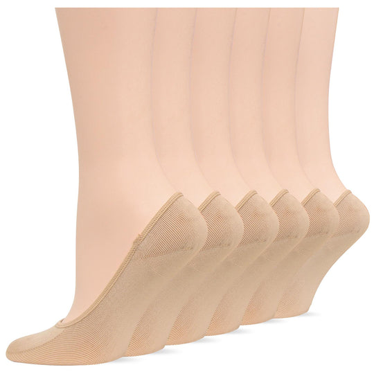 Hot Sox Womens Originals Solid 6 Pack Footliner Socks