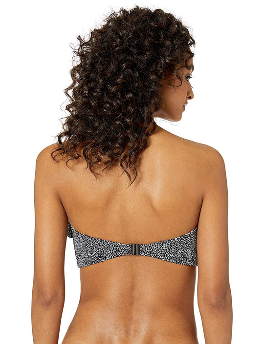 Freya Womens Run Wild Underwire Padded Frill Bandeau Bikini Top