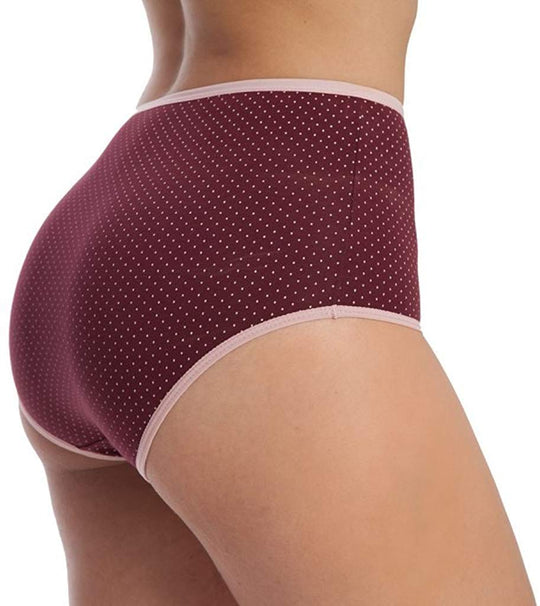 Gemsli Womens Ultra Comfort Cotton Polka Dot Brief 3 Pack