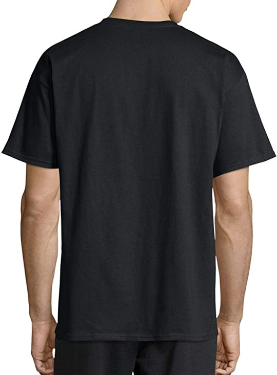 Champion Mens Classic Short-Sleeve Jersey Tee, L, Oxford Grey