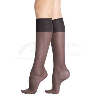 Hanes Silk Reflections Plus Knee Highs Enhanced Toe 2 pair pack