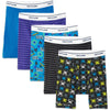 Fruit of the Loom Boys` 5pk Print/Solid/Stripe Boxer Brief
