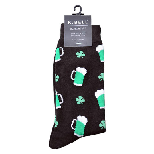 K. Bell Men`s Crew Socks - Extended Sizes Available