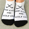 K. Bell Womens Keep Calm & Golf On Socks