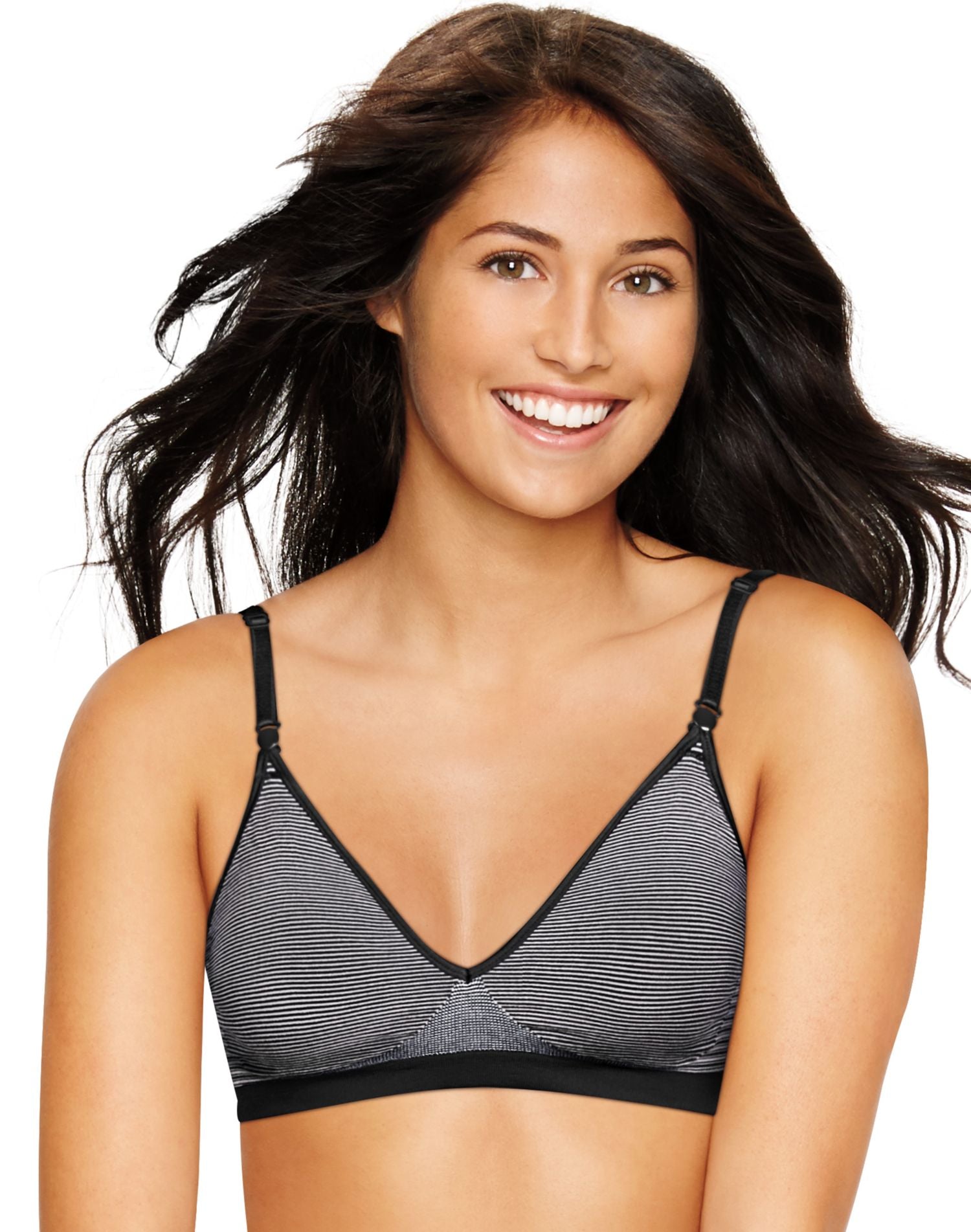 Hanes Cozy Bra Size M, Black