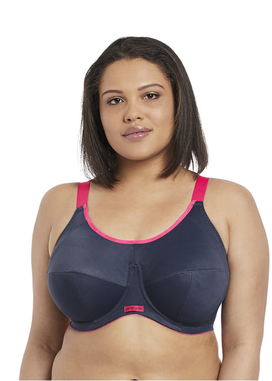 Elomi Womens Energise Underwire Sports Bra with J Hook