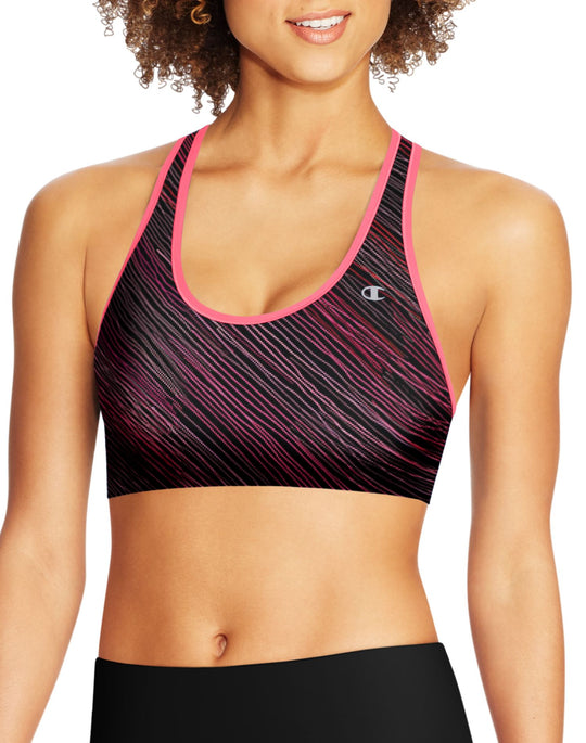 Champion Absolute Workout Women`s Racerback Sports Bra with SmoothTec™ Band