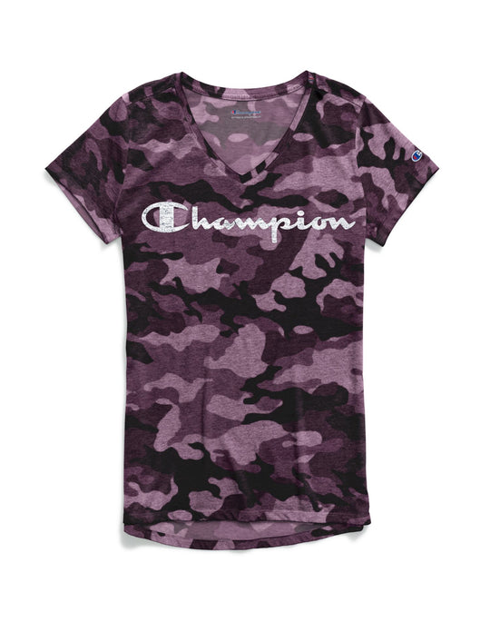 Champion Womens Authentic Wash V-Neck Tee