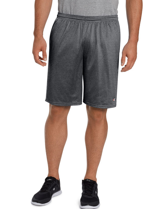 Champion Men's Long Mesh Shorts with Pockets