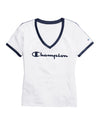Champion Womens Heritage V-Neck Ringer Tee