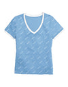 Champion Womens Heritage V-Neck Ringer Tee