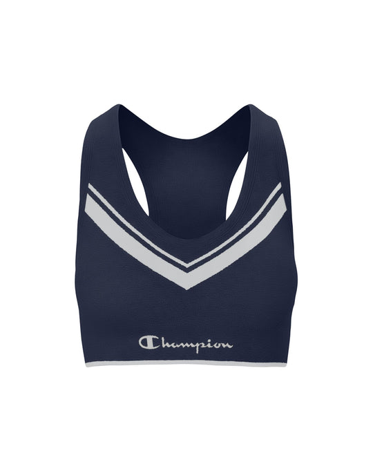 Champion Womens The Sweatshirt Chevron Racerback Sports Bra