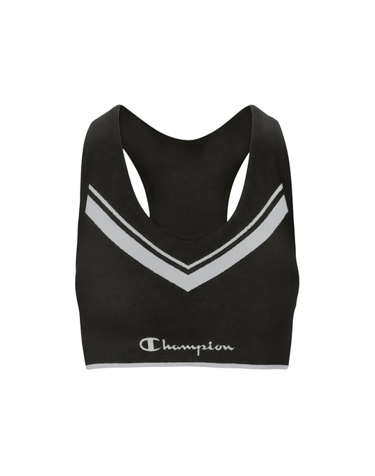 Champion Womens The Sweatshirt Chevron Racerback Sports Bra