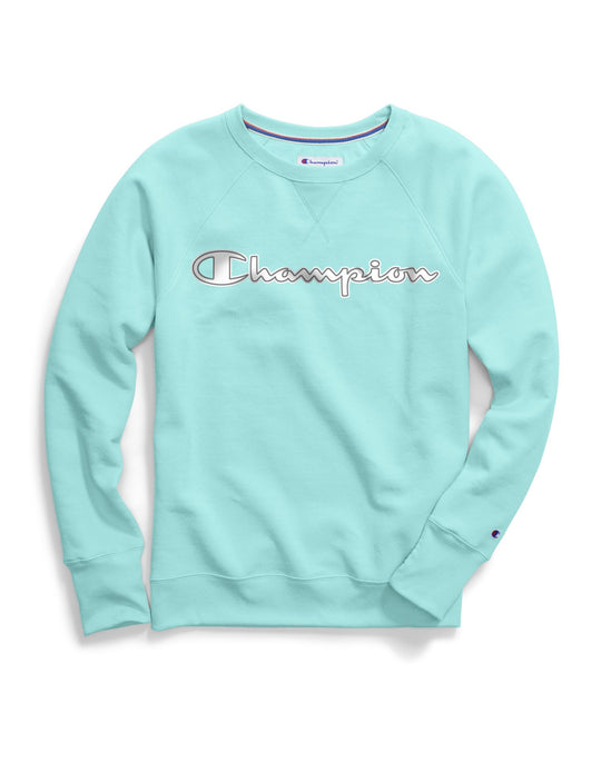 Champion Womens Powerblend Fleece Boyfriend Crew