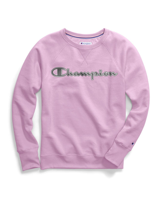 Champion Womens Powerblend Fleece Boyfriend Crew