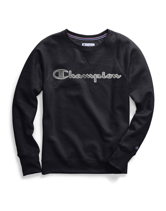 Champion Womens Powerblend Fleece Boyfriend Crew