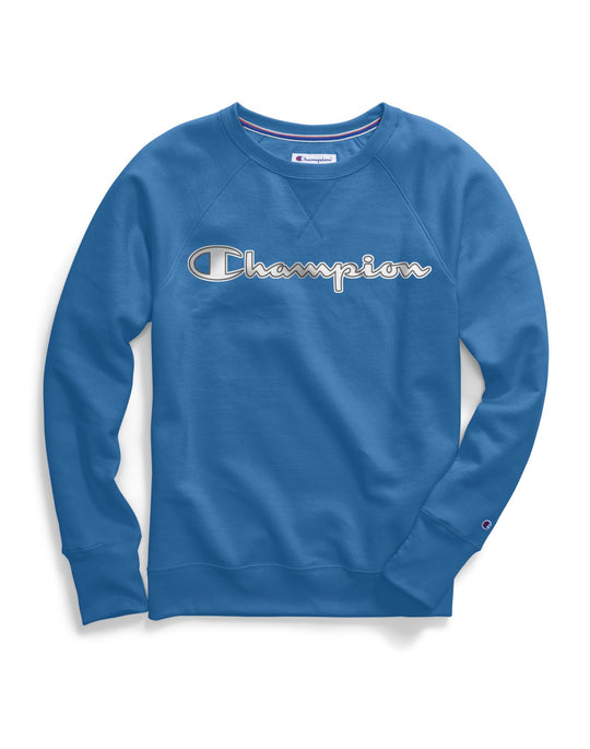 Champion Womens Powerblend Fleece Boyfriend Crew