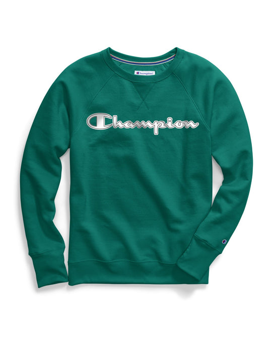 Champion Womens Powerblend Fleece Boyfriend Crew