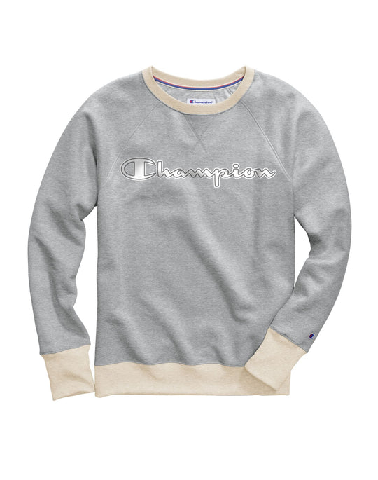 Champion Womens Powerblend Fleece Boyfriend Crew