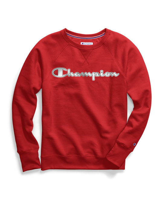 Champion Womens Powerblend Fleece Boyfriend Crew