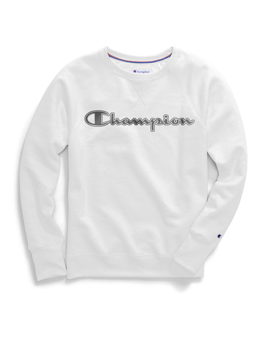 Champion Womens Powerblend Fleece Boyfriend Crew