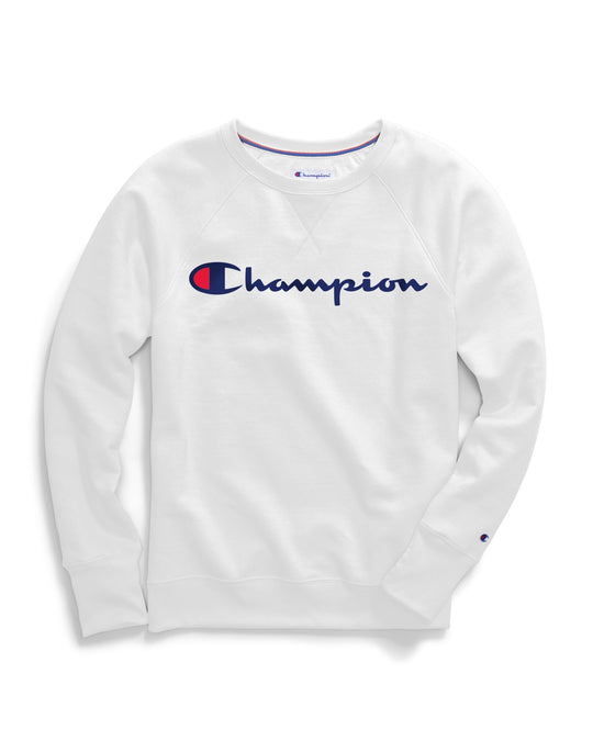Champion Womens Powerblend Fleece Boyfriend Crew